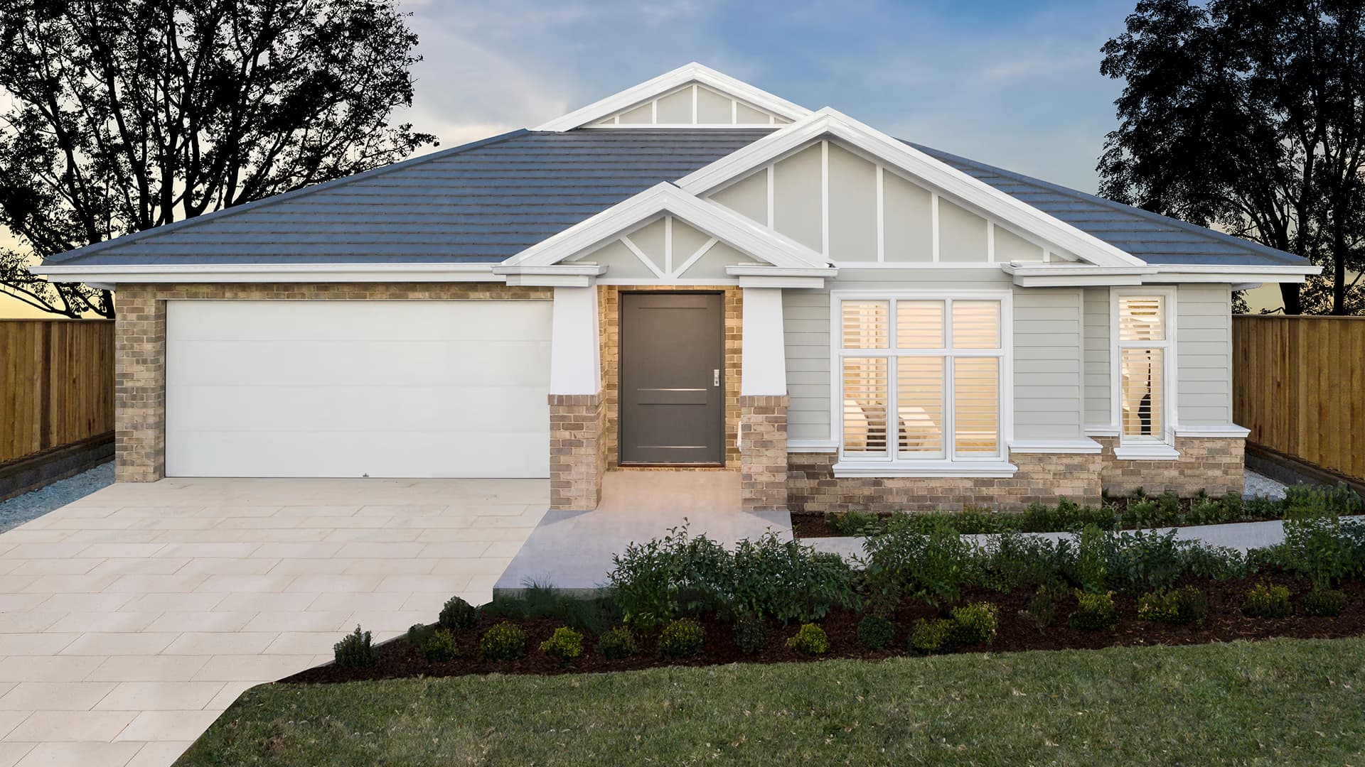 Modern Hampton facade showcased in Chisholm